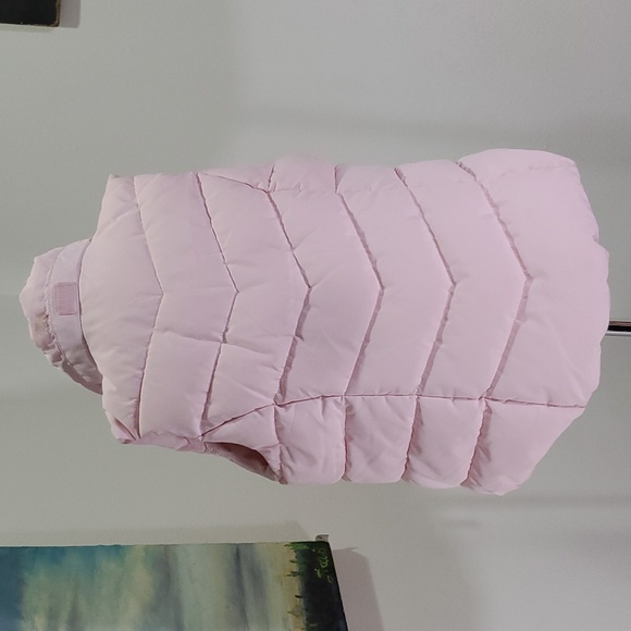 H&M pink Padded fur hood vest size 4-6y - Picture 16 of 16